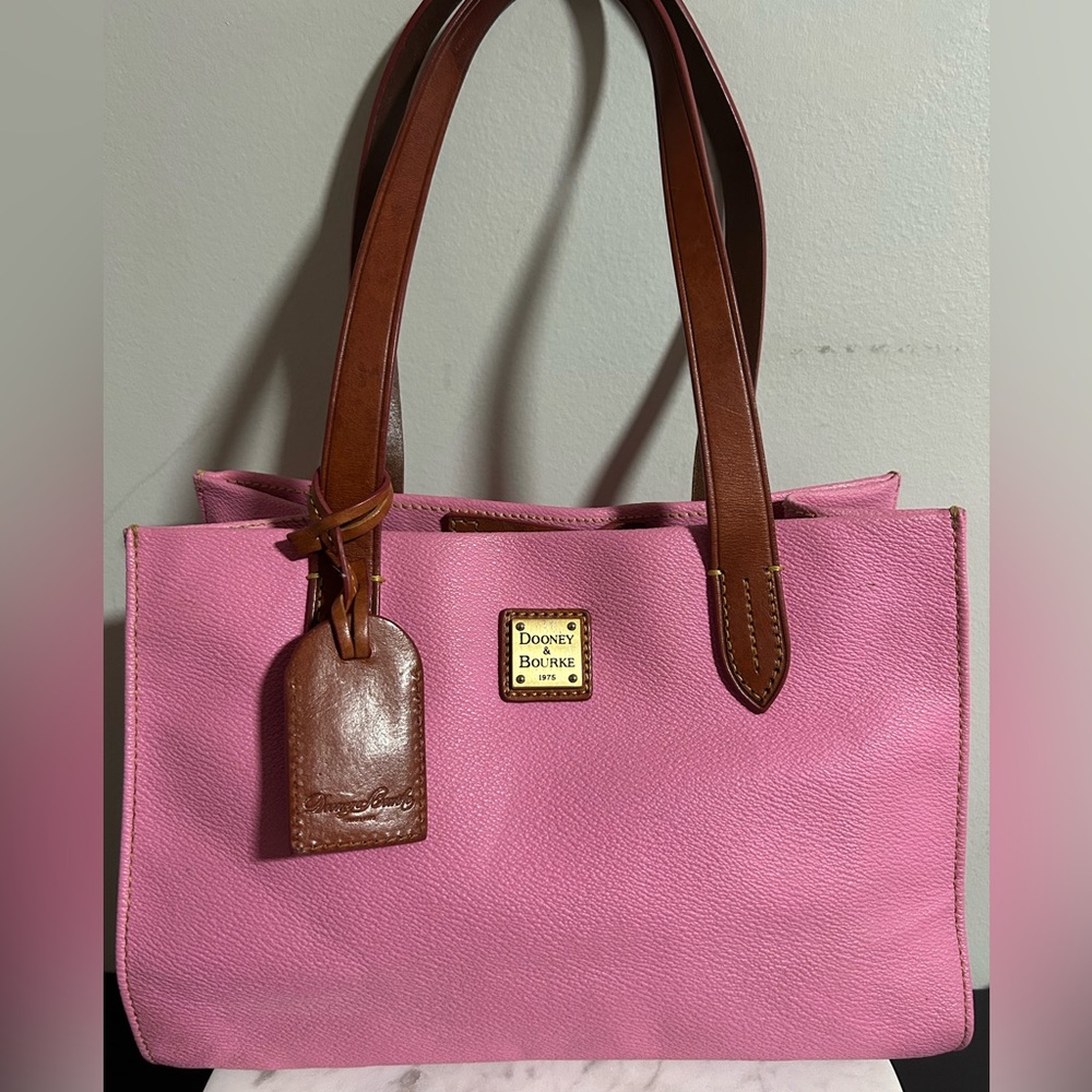 Dooney & Bourke Pink and Brown Tote